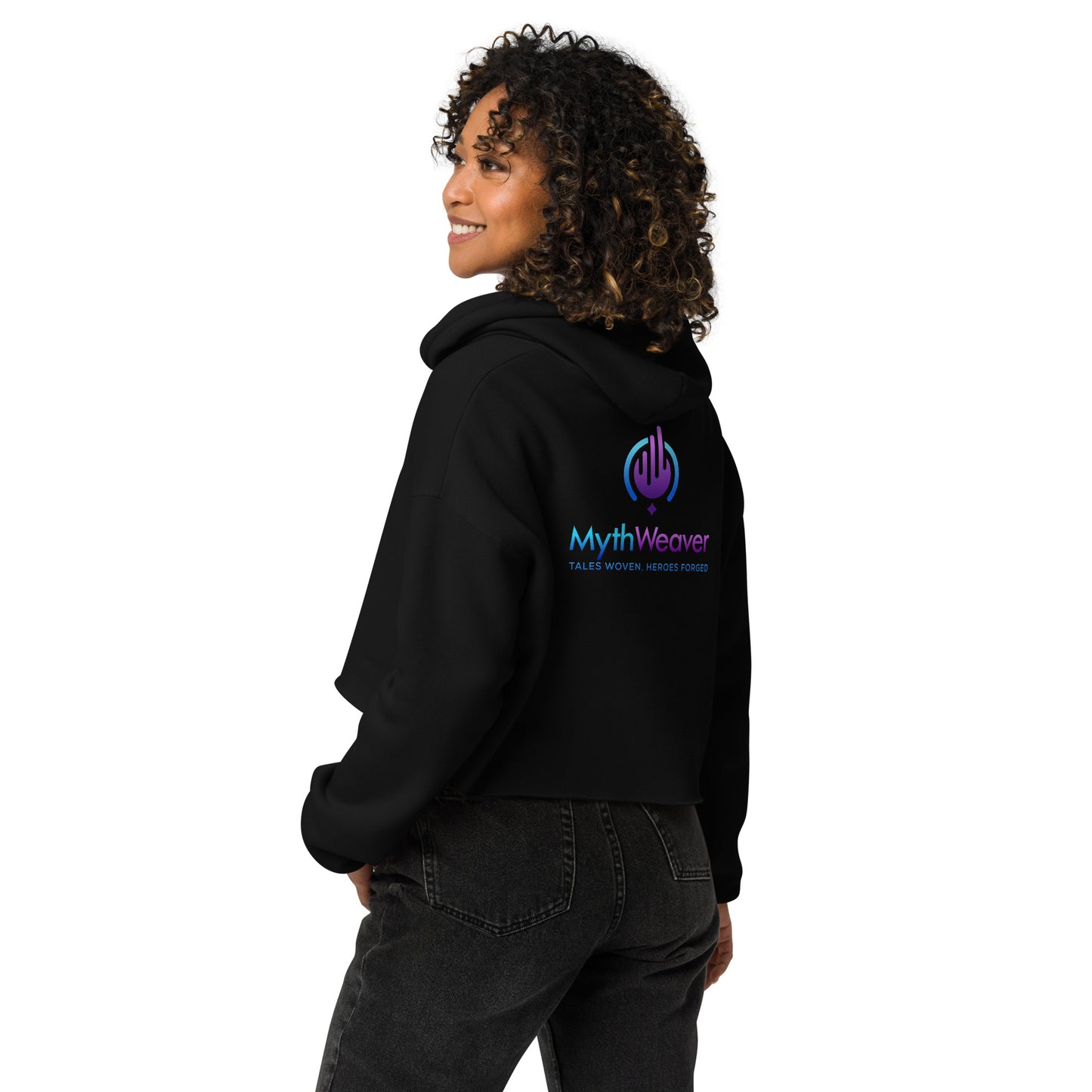 MythWeaver Logo Crop Hoodie